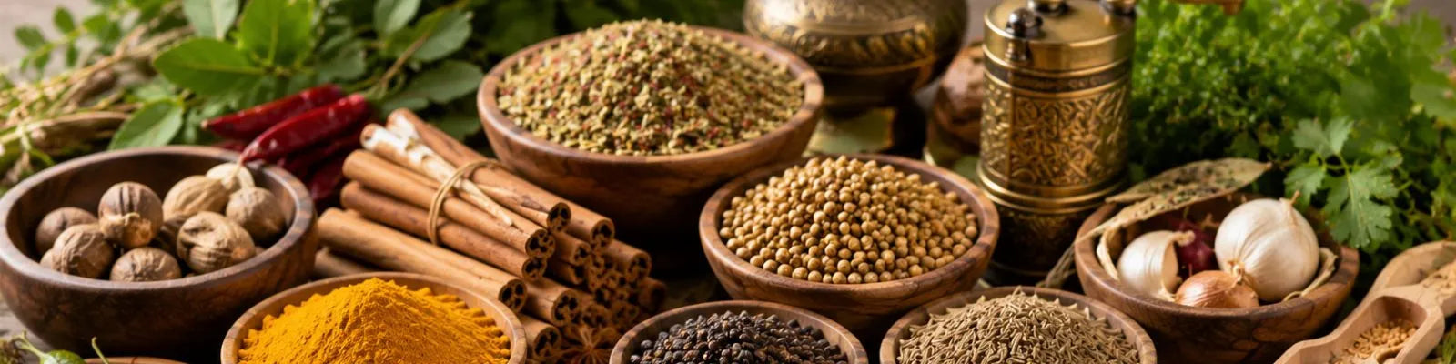 Épices naturelles, graines et mélanges traditionnels sélectionnés pour la cuisine et les préparations authentiques