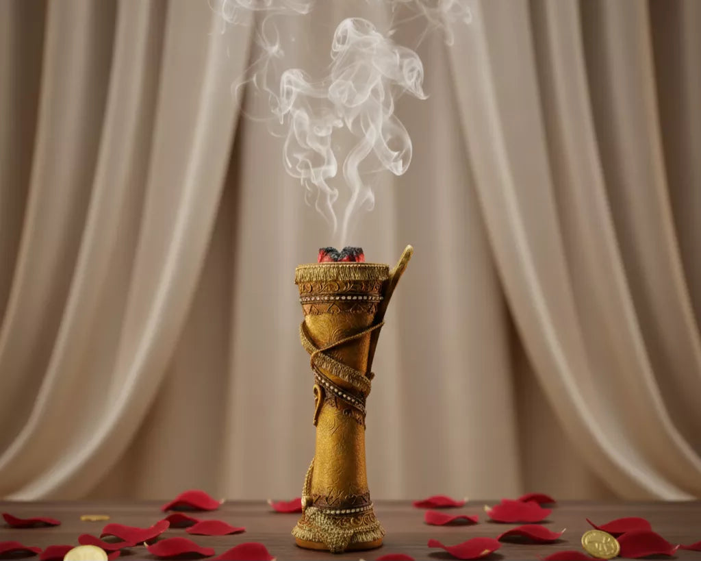 Brûle encens à charbon – Support pour encens en grains ou résine