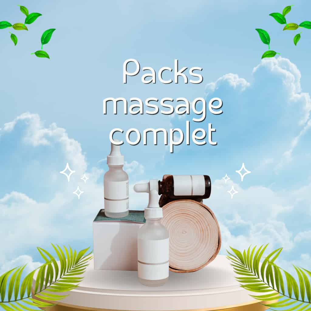 Coffret massage naturel avec huile d’argan, crème à l’huile d’autruche, gant hammam et huile essentielle de rose

