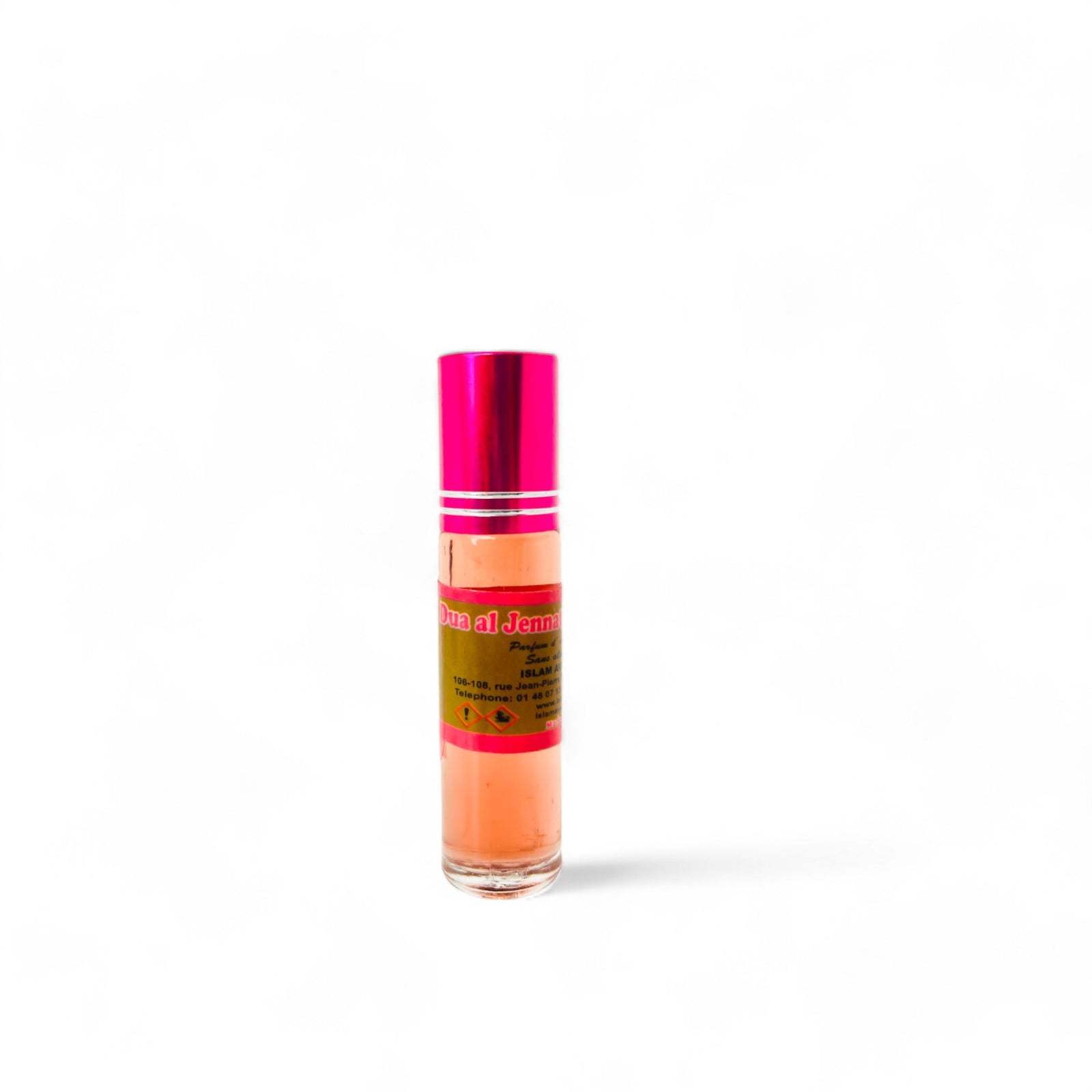 Dua Al Jenna 5ml est une huile de parfum orientale concentrée, sans alcool, aux notes sucrées, florales et musquées. Format roll-on mixte, longue tenue.
