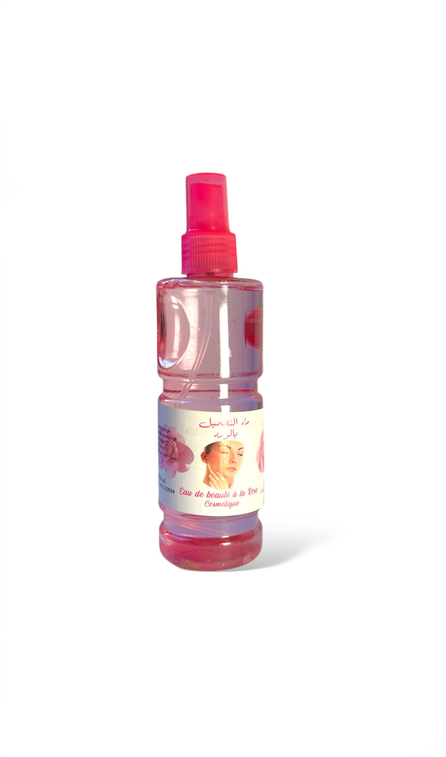 Flacon d’Eau de Rose Pure naturelle – soin visage apaisant et hydratant