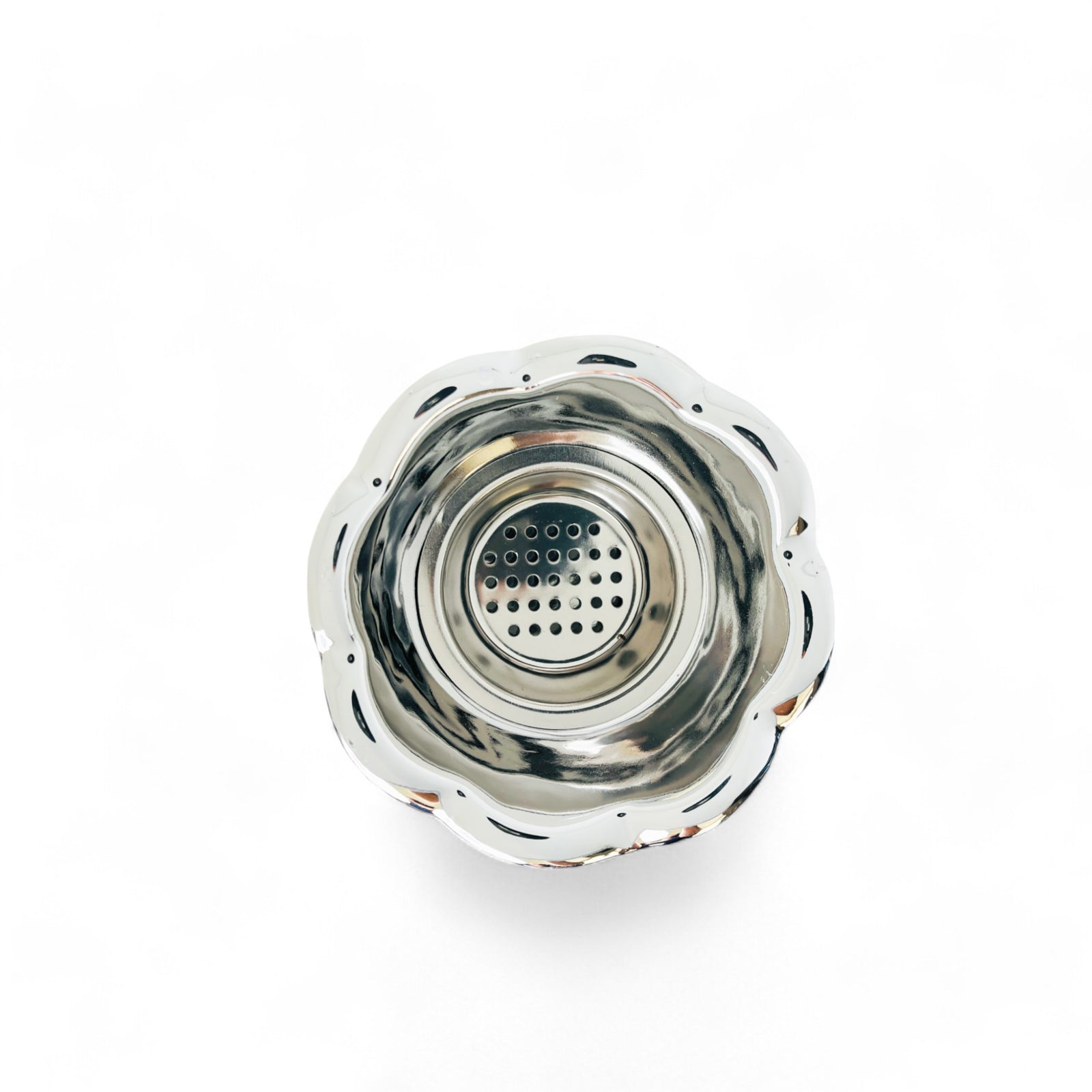 Encensoir Fleur Argenté – Brûleur décoratif raffiné