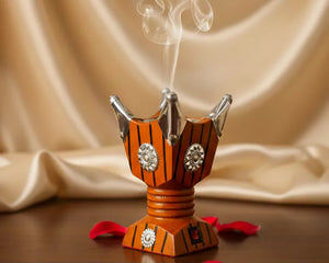 Encensoir Indien en Bois – Artisanat traditionnel