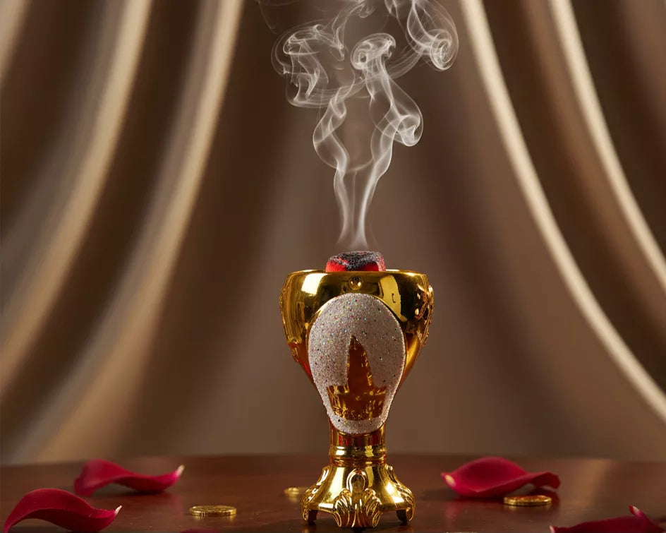 Encensoir Rond Doré – Élégance et Tradition Orientale