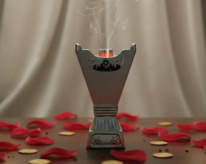 Encensoir de Luxe Argenté – Élégance et Tradition Orientale