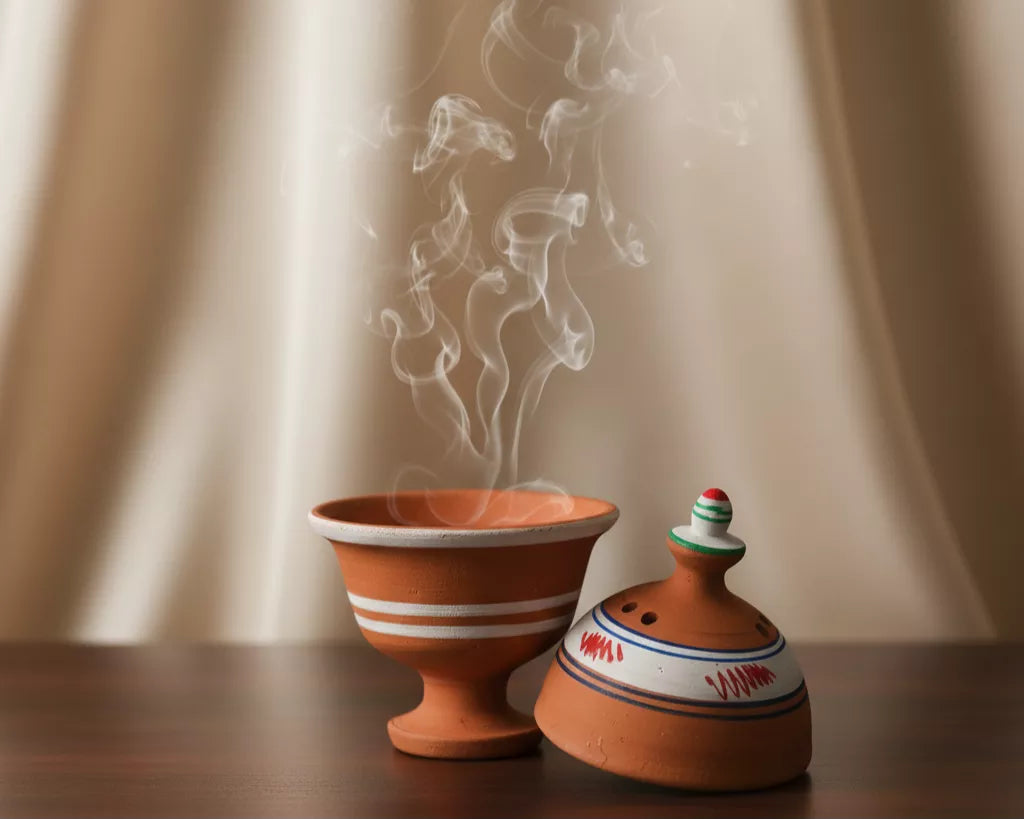 Encensoir en argile cuite – Support traditionnel pour encens