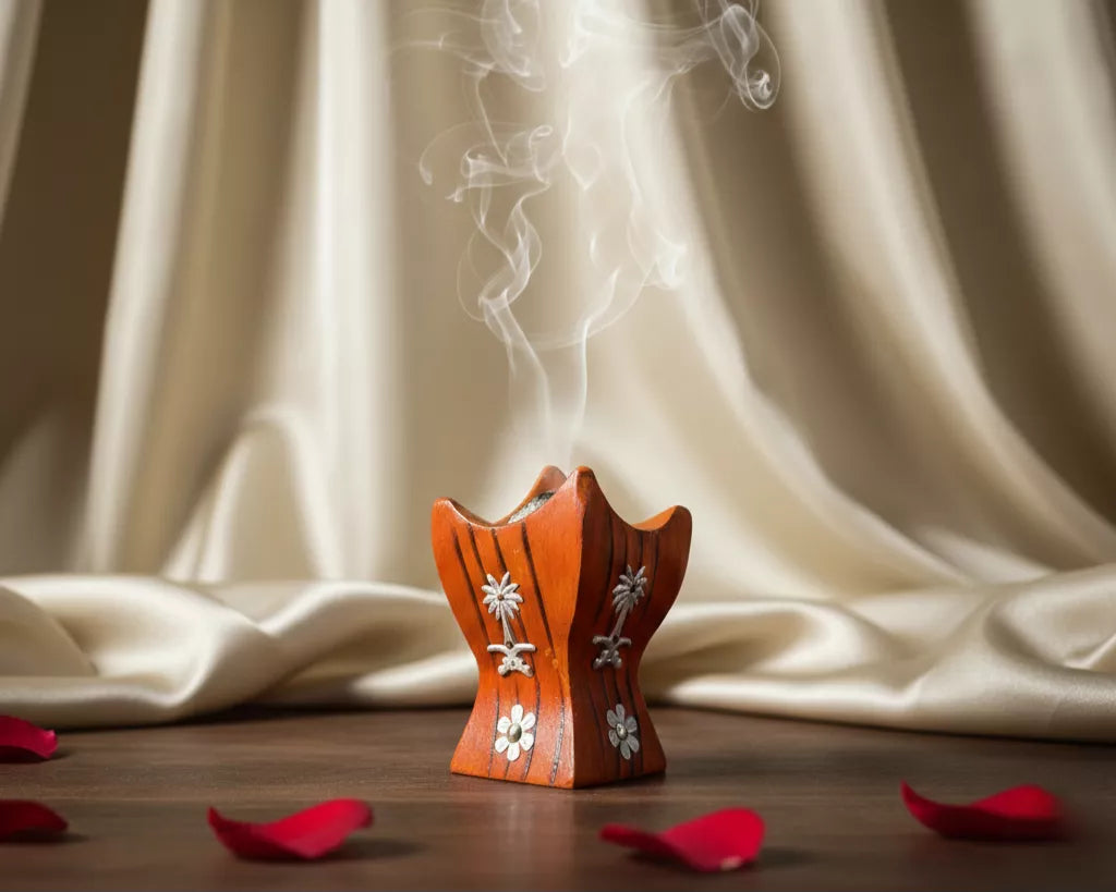 Encensoir en bois – Support à encens traditionnel