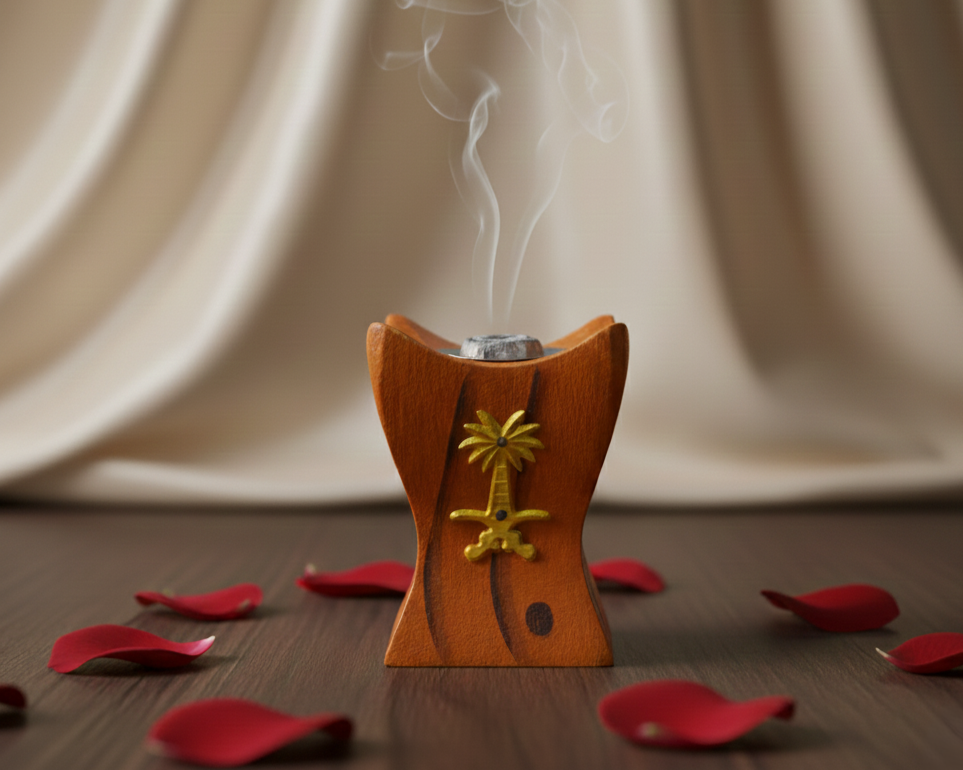 Petit encensoir en bois – Support à encens traditionnel