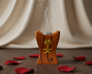 Petit encensoir en bois – Support à encens traditionnel