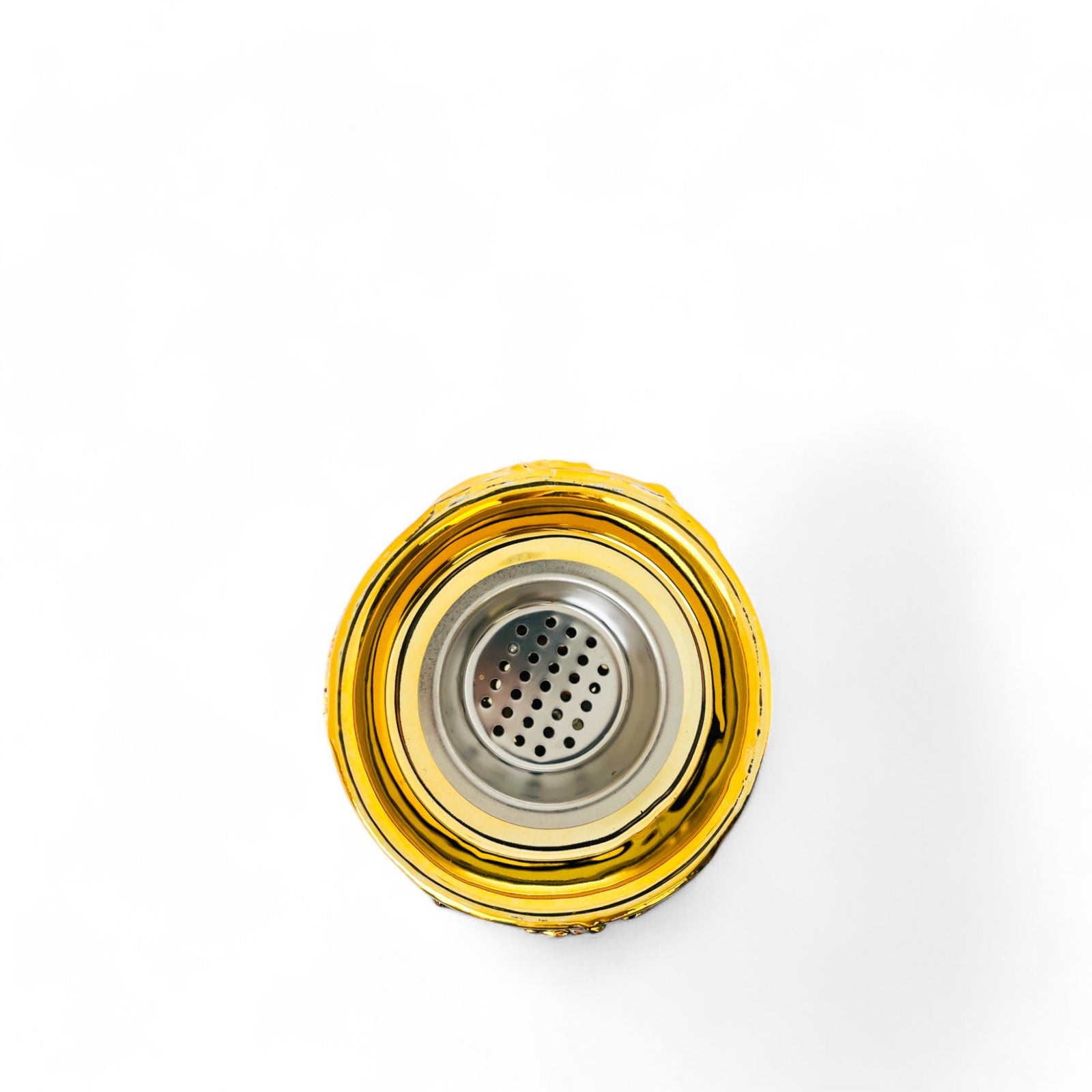 Encensoir rond doré – Support à encens décoratif