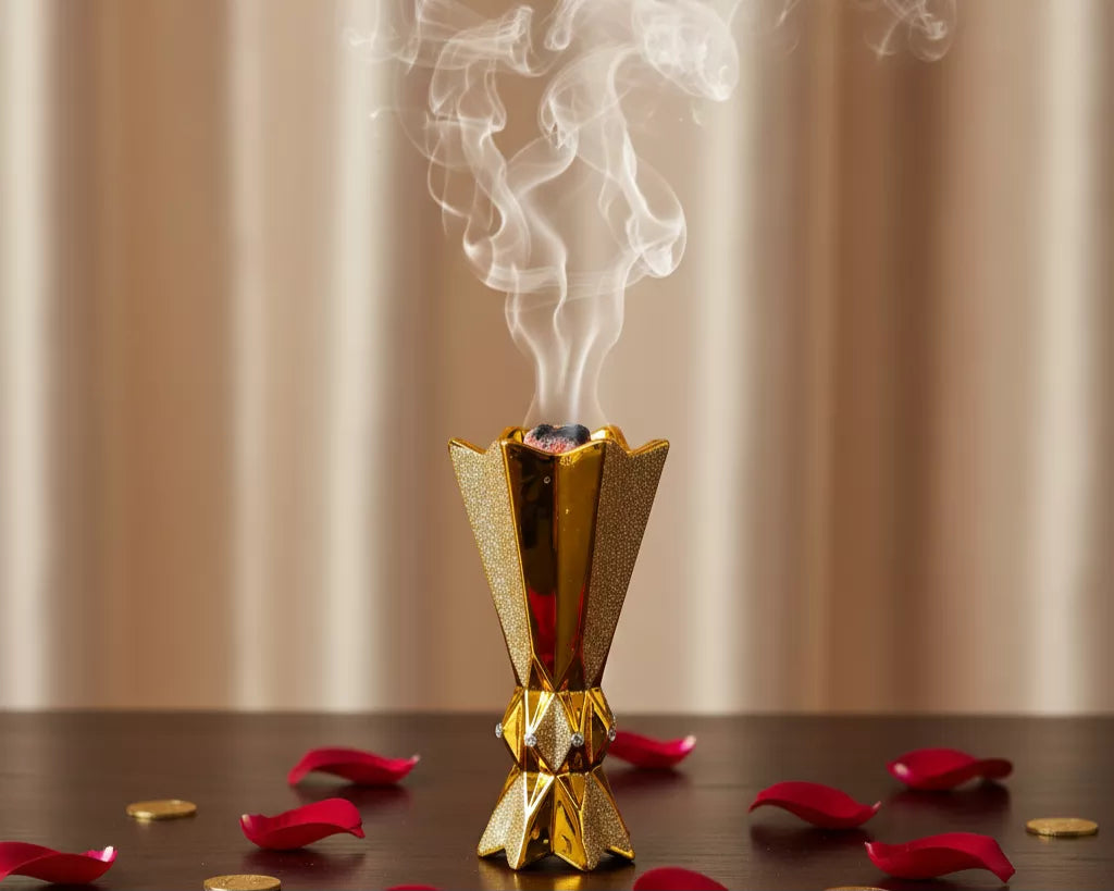 Ensemble d’Encensoirs de Luxe Doré – Élégance et Raffinement