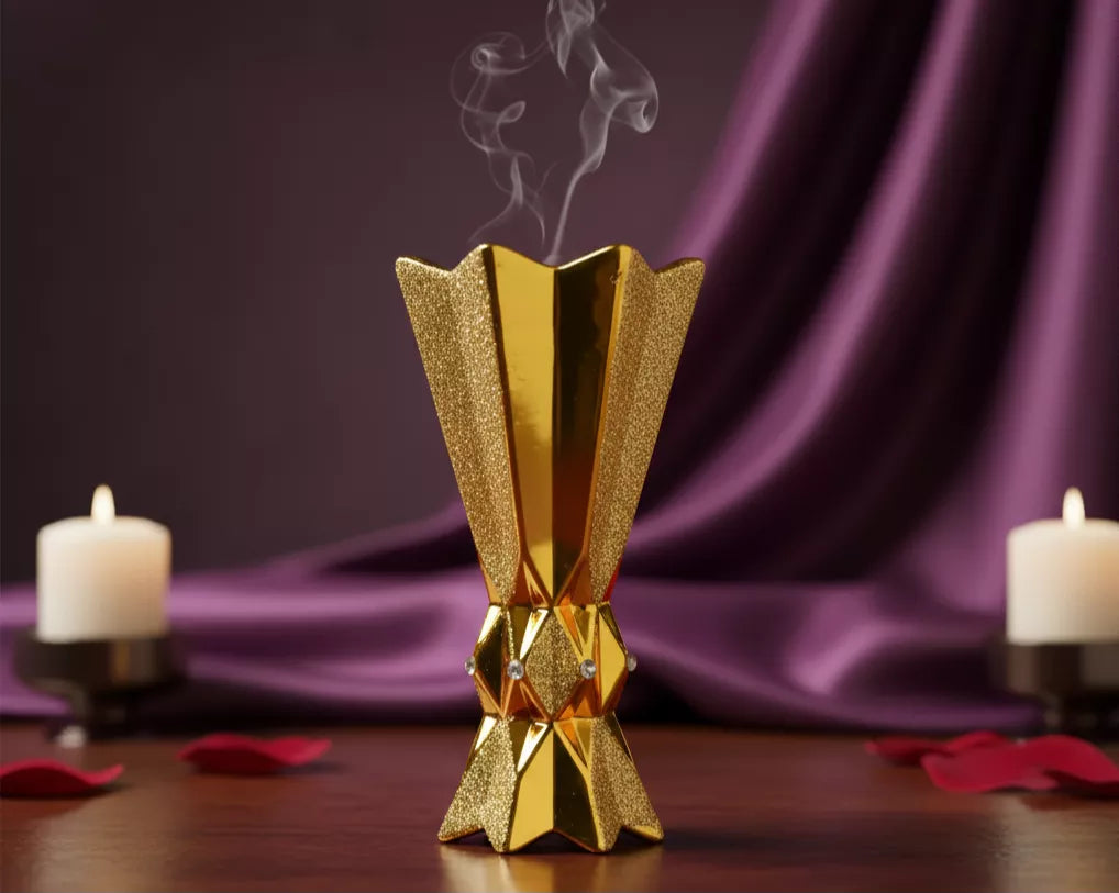 Ensemble d’Encensoirs de Luxe Doré – Élégance et Raffinement