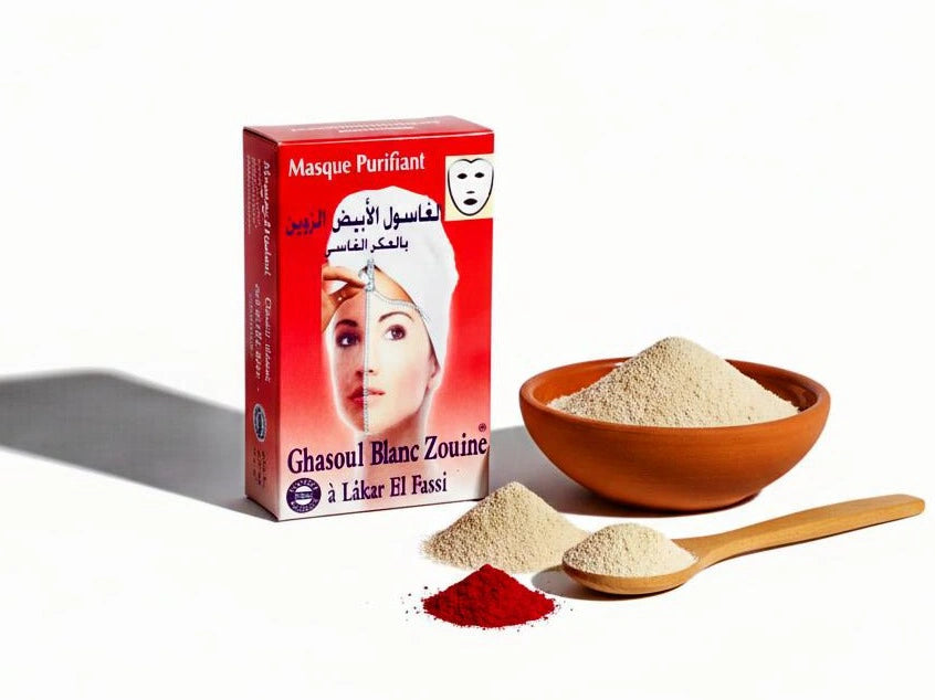 مسحوق الغاسول والعكر الفاسي – علاج تنقية تقليدي