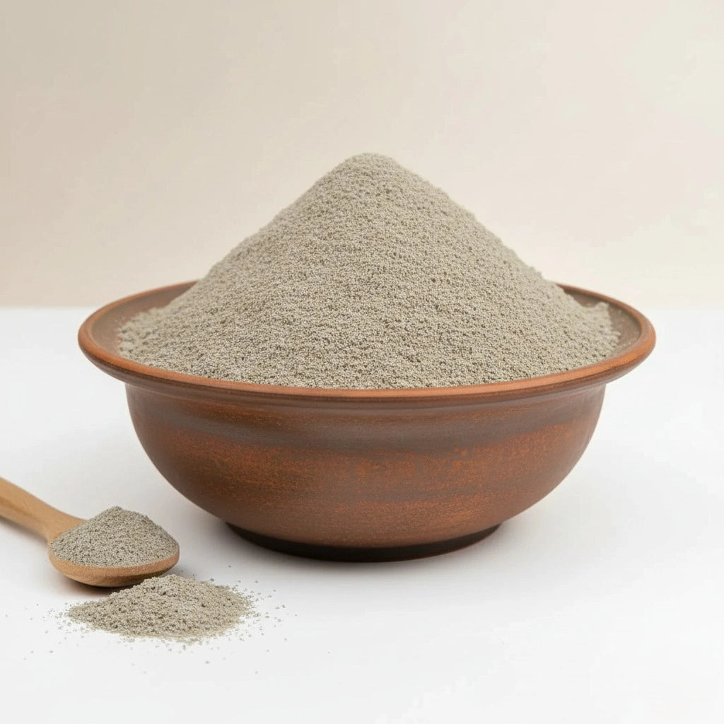 Ghassoul en Poudre – Argile Naturelle du Maroc pour Visage, Corps et Cheveux 200g