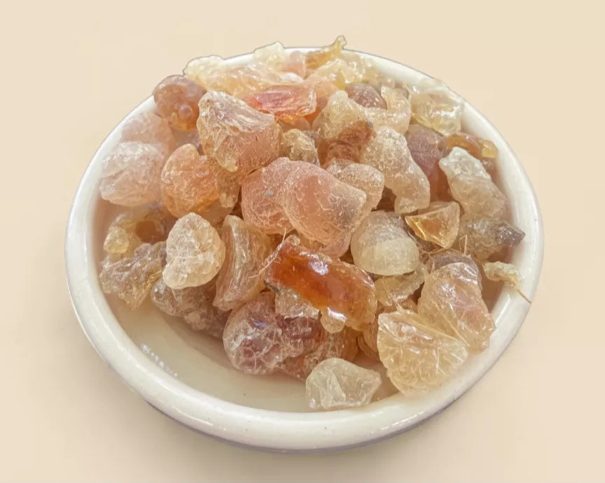 Gomme arabique naturelle en morceaux – résine pure d’acacia pour infusion ou cosmétique