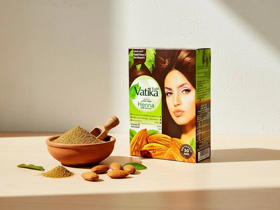 Henné Vatika Brown – Coloration Naturelle Brun Foncé & Soin Fortifiant