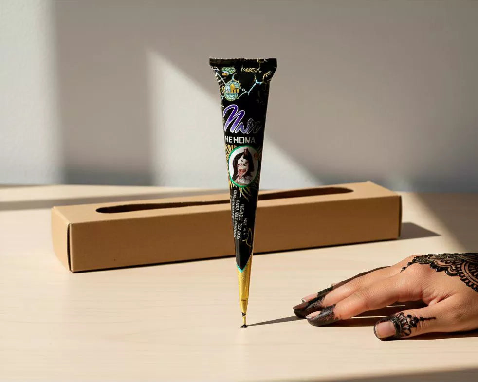 Henné En Cône Noir - Tatouage Éphémère Intense & Prêt à l'Emploi