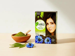 henné vatika noir coloration naturelle sans chimie – teinture cheveux noir profond