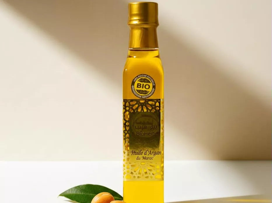 Huile d’argan pure 250 ml – soin visage, corps et cheveux – origine Maroc