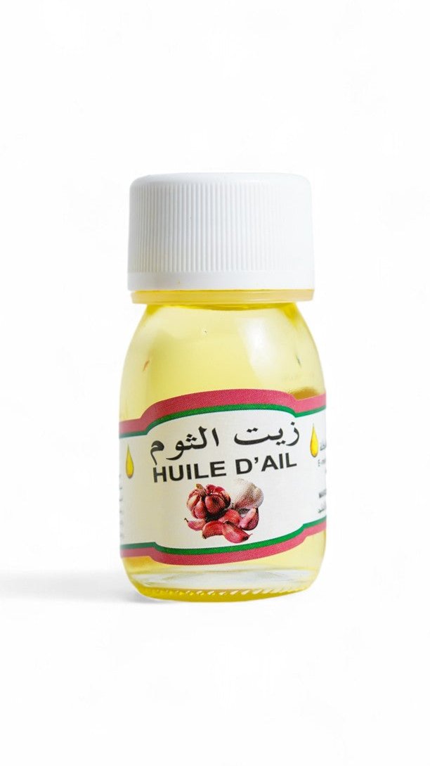 Huile d’ail végétale du Maroc pour la chute de cheveux – flacon 30 mL