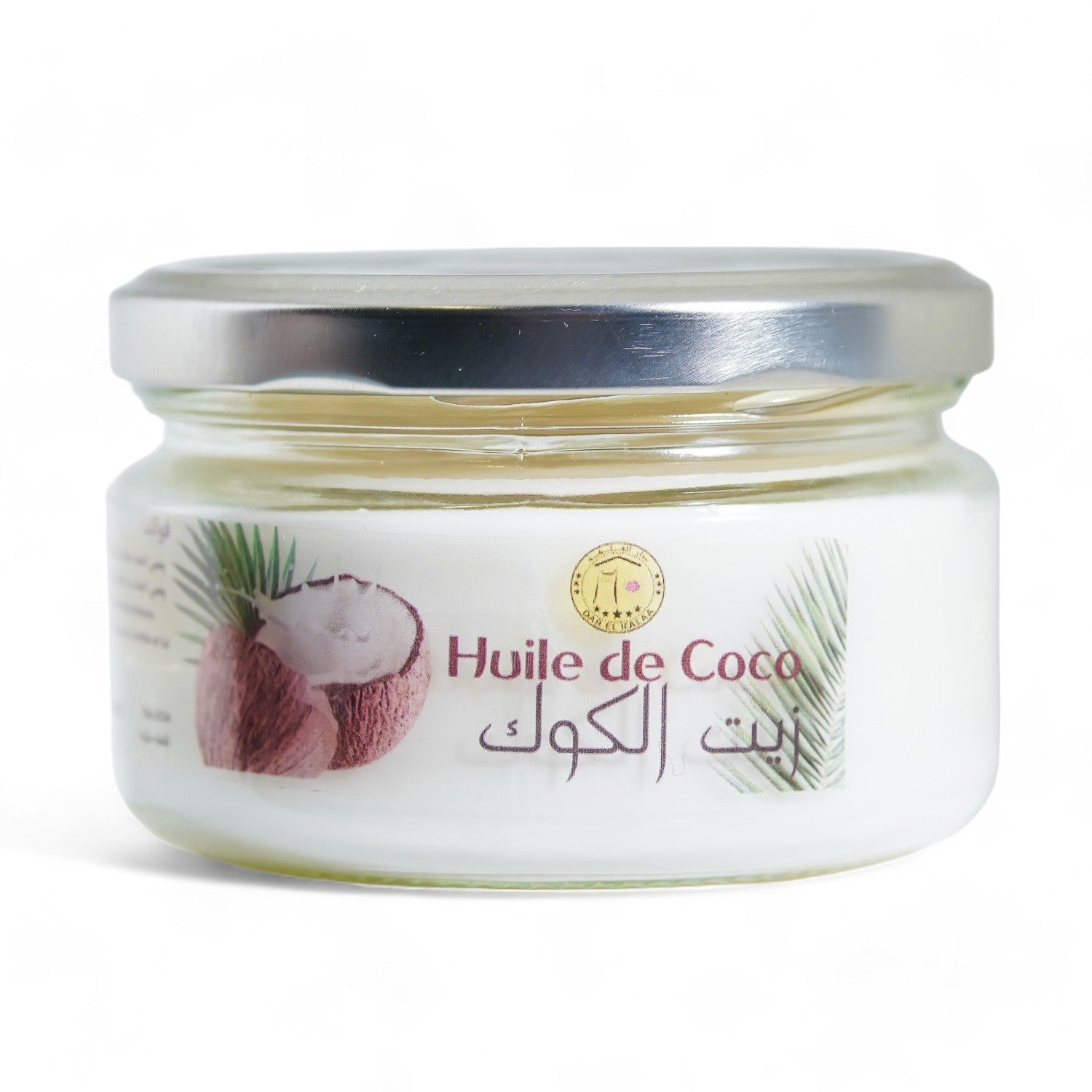 Huile de Coco Vierge Bio – flacon naturel, soin peau et cheveux