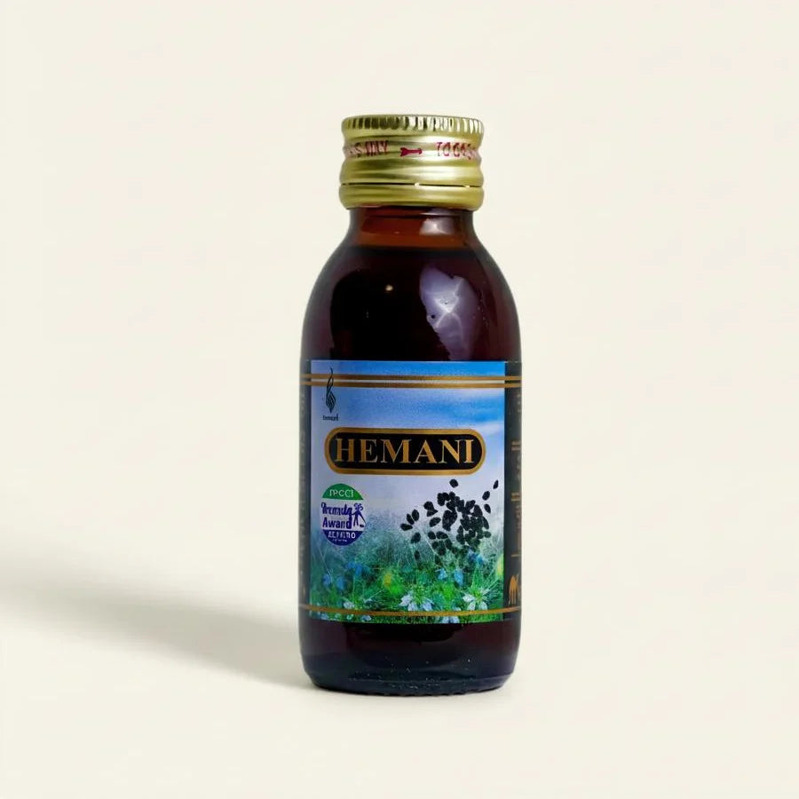 Flacon d’huile de nigelle pure 70 mL pressée à froid – soin naturel santé et beauté