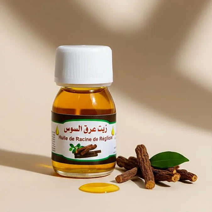 Huile de Racine de Réglisse 30ml – Soin Apaisant & Tradition Ancestrale