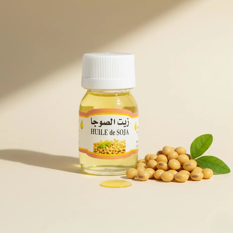 Huile de soja 100 % naturelle en flacon 30 mL – Soin capillaire nourrissant, fortifiant et stimulateur de croissance