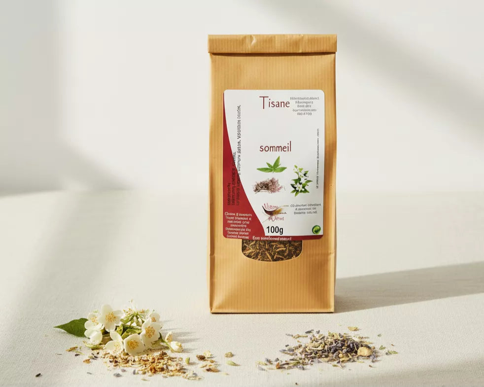 Tisane Sommeil naturelle – Mélange d’herbes relaxantes pour la nuit