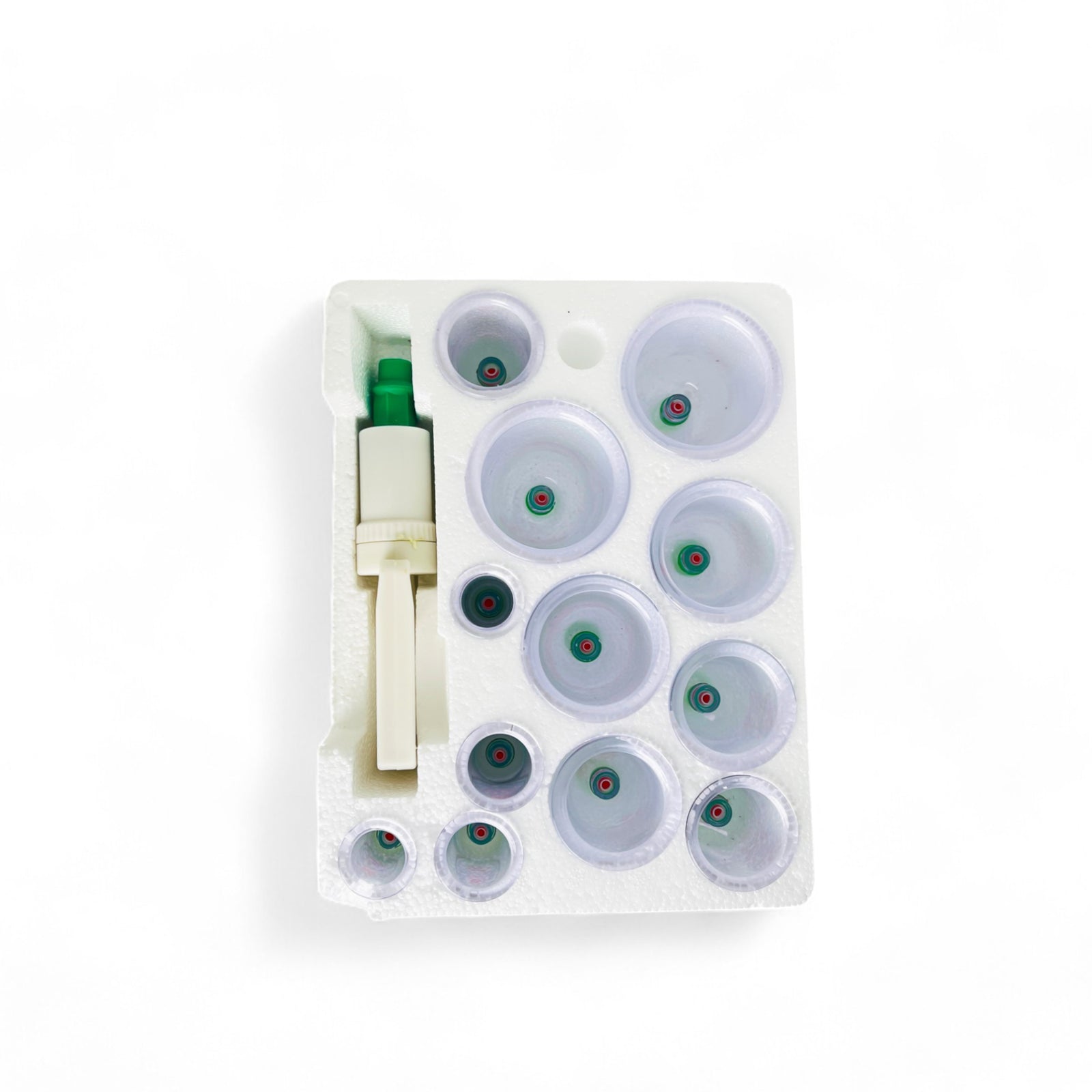 Pack Hijama 12 Pièces – Kit de Ventouses avec Pompe Manuelle