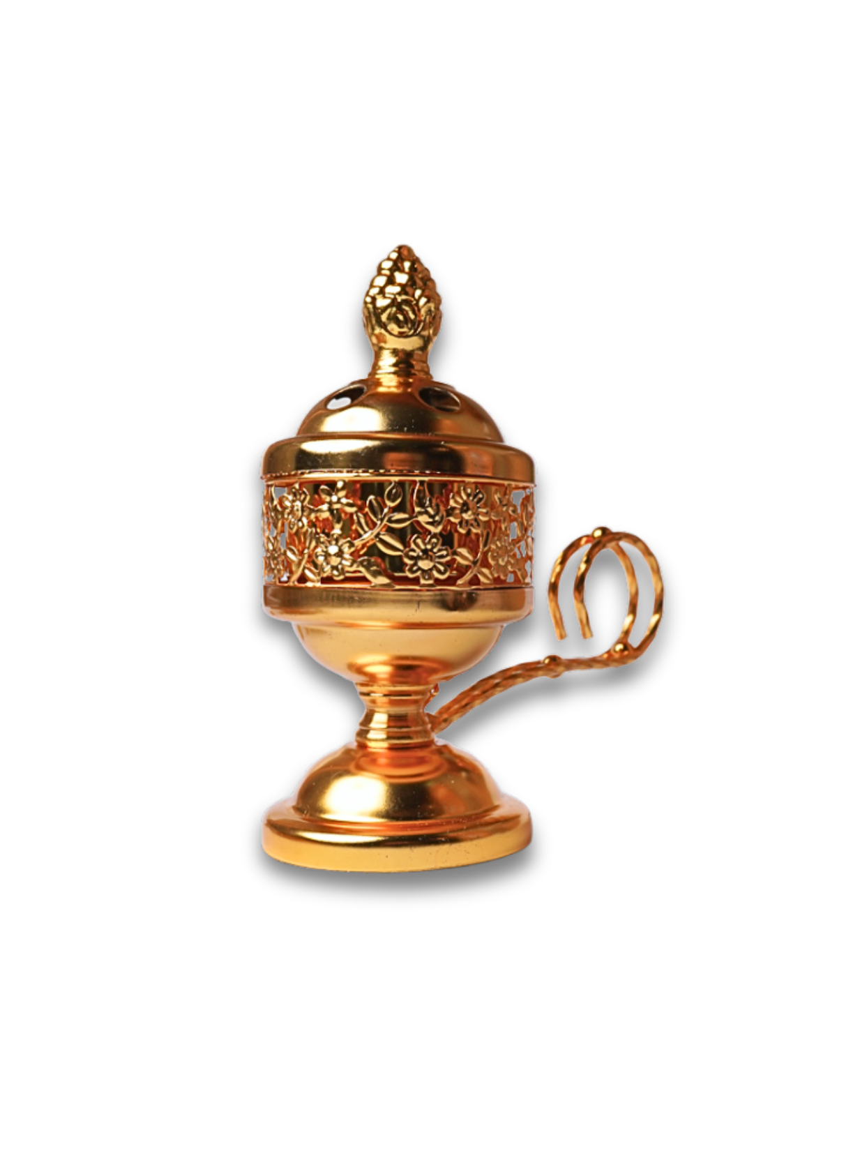 Encensoir artisanal en bois naturel, décoratif et fonctionnel pour brûler encens