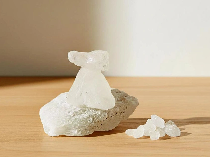 Poudre De Pierre D'Alun 100g 100% Naturelle | Déodorant Anti-odeurs Après-rasage