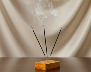 Porte Encens en Bois – Support pour bâtons d'encens