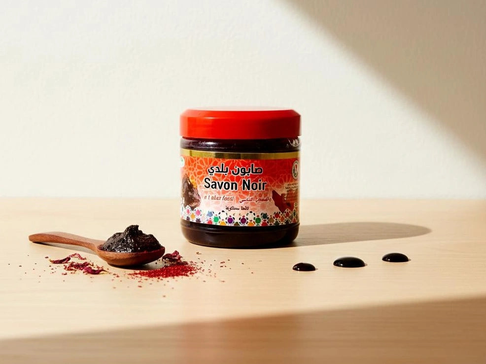 Savon Noir Aakr El Fassi traditionnel du Maroc – soin naturel pour la peau