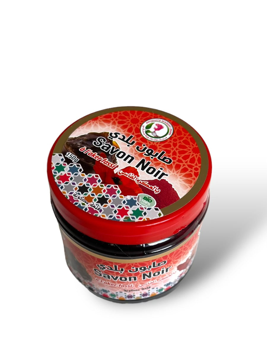 Savon Noir à l’Aker Fassi – 200g – Éclat & soin naturel

