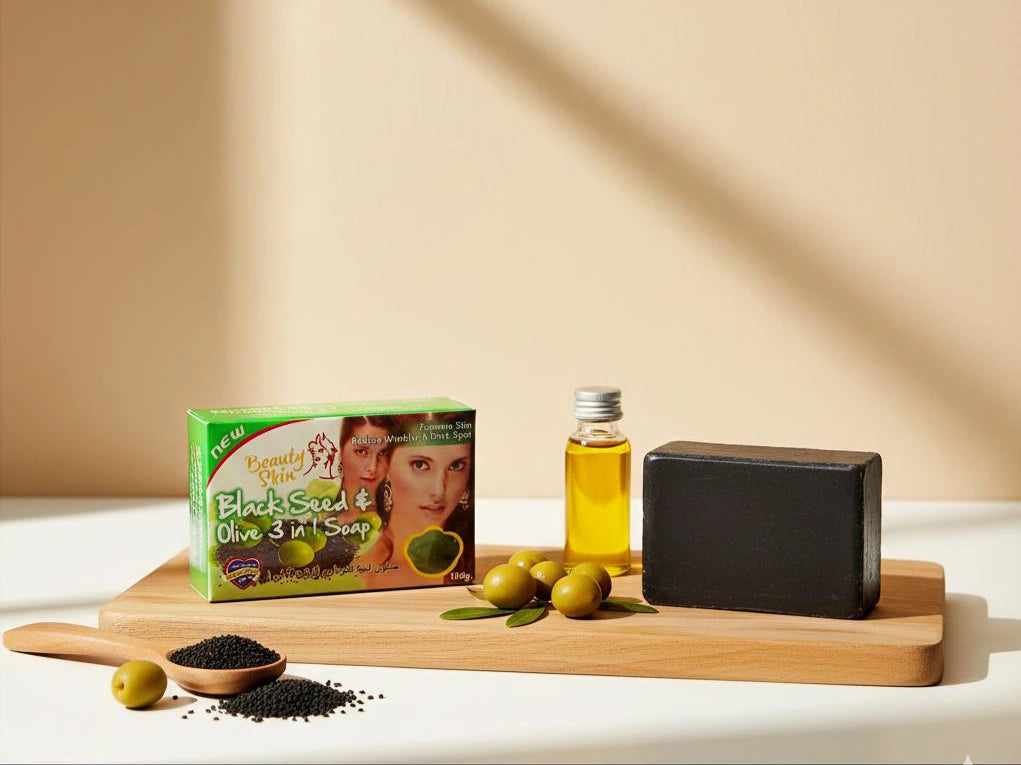 Savon au Nigelle & Olive – Soin Purifiant, Nourrissant et Protecteur