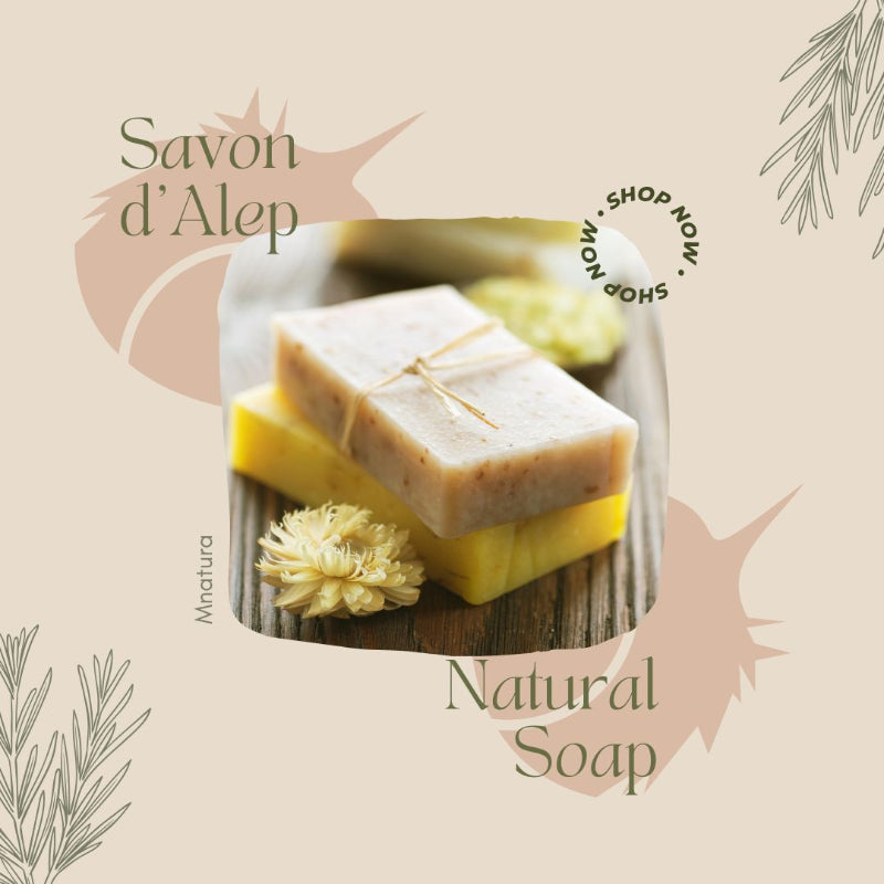 Savon d’Alep parfumé à l’oud, musc, rose et ambre – soin naturel oriental