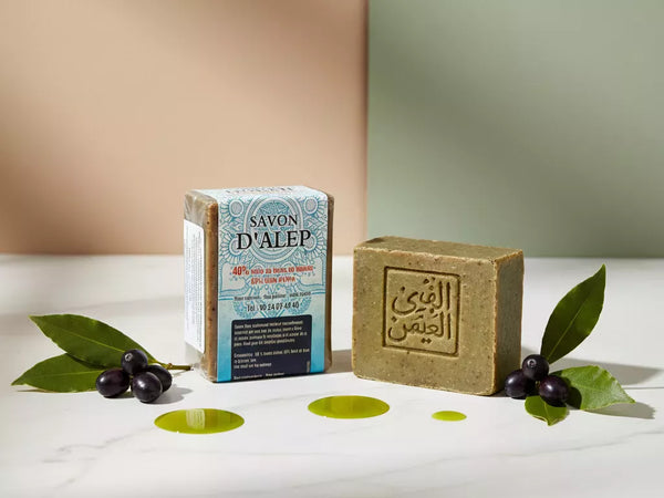 Savon D'Alep Traditionnel 40% Huile De Laurier - Marque Alepia, Fabriqué En France, Neuf