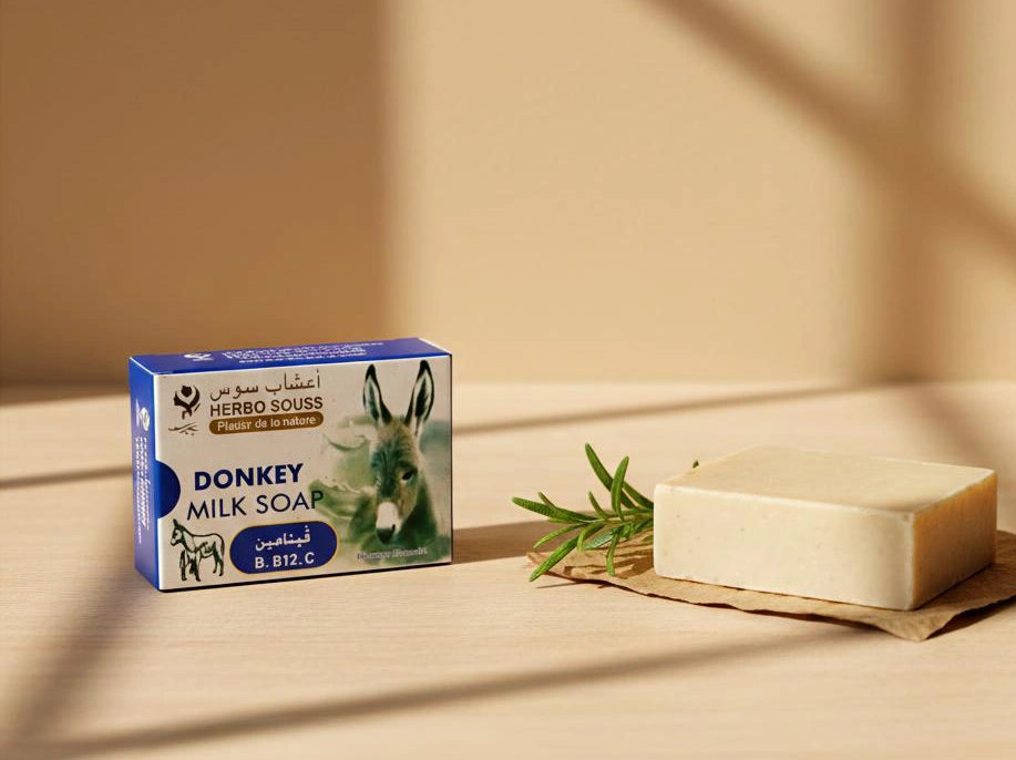 Savon artisanal au lait d’ânesse naturel hydratant et adoucissant 100 g