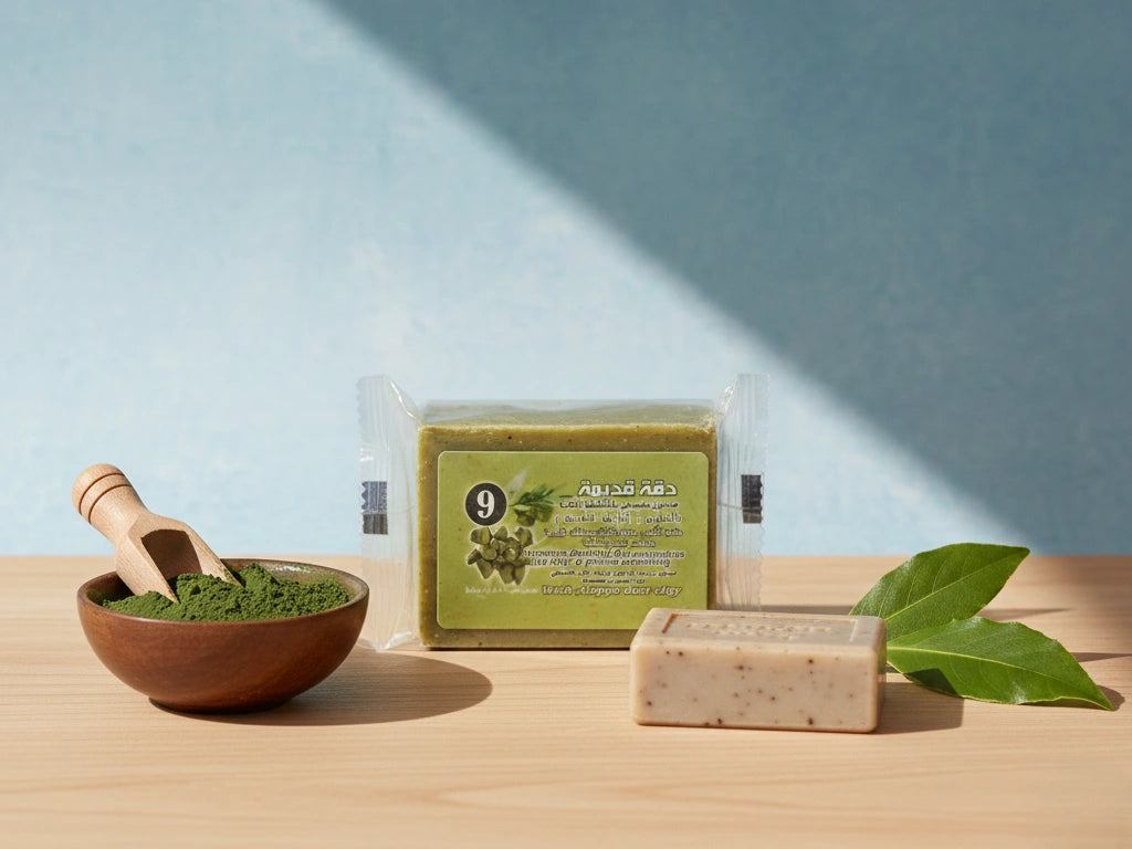 Savon d’Alep à l’Argile – Purifiant, Équilibrant et 100 % Naturel (Dakka Kadima)