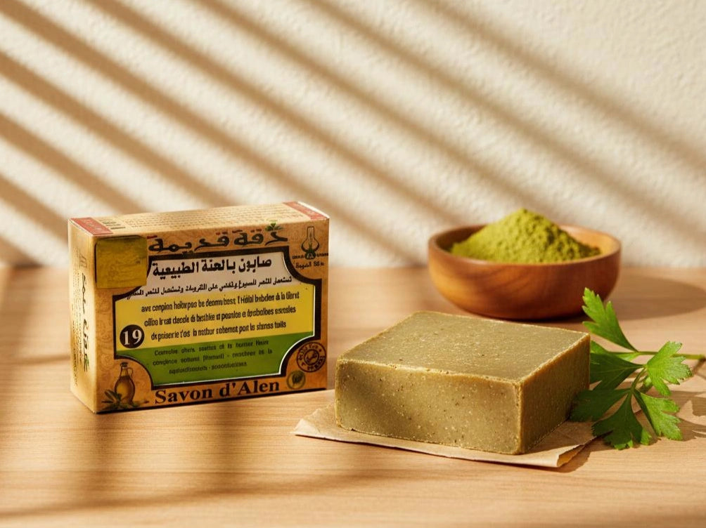 Savon d’Alep au henné naturel apaisant et adoucissant