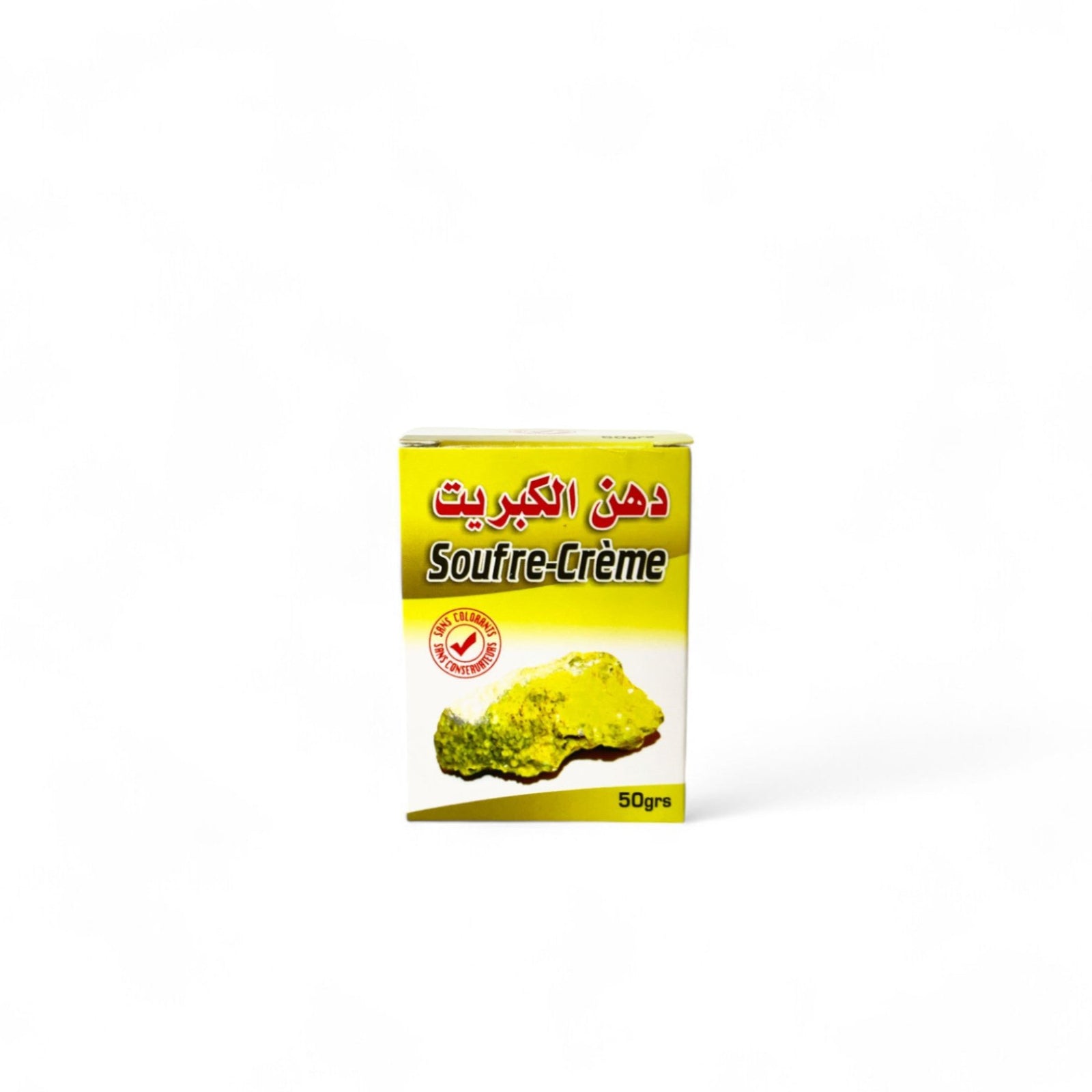 Crème visage naturelle au soufre – soin purifiant peaux à imperfections – 50ml

