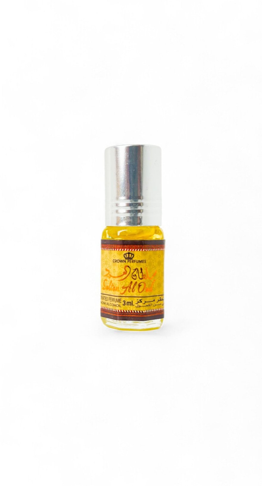 Flacon Sultan Al Oud 3ml – Parfum oriental concentré, roll-on sans alcool

