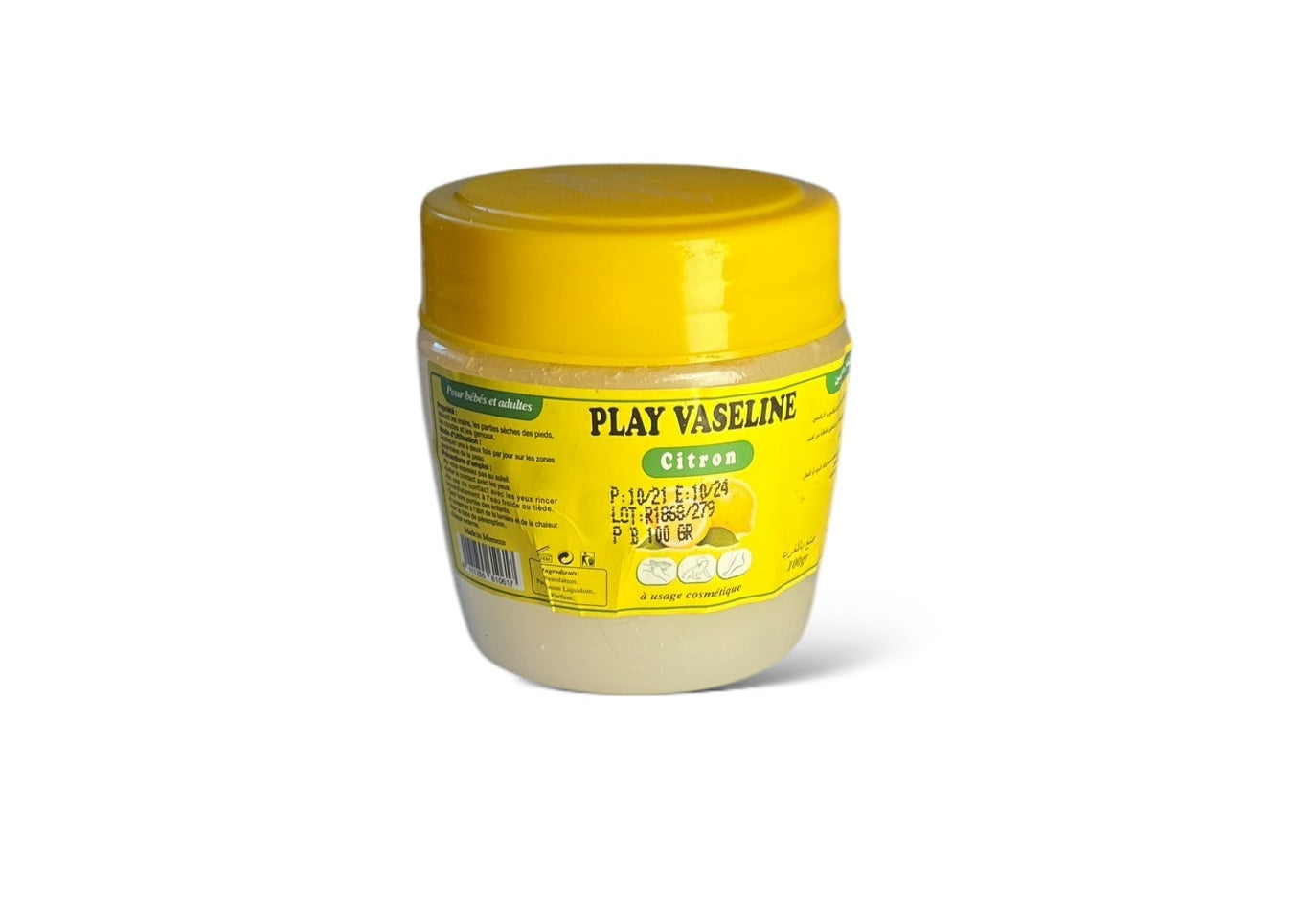 Vaseline Citron – gelée protectrice et hydratante avec huile essentielle naturelle