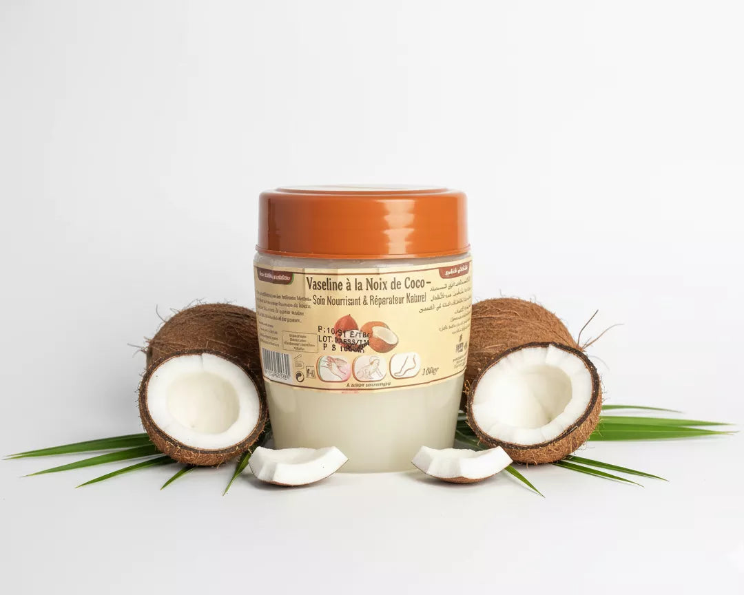 Vaseline à la Noix de Coco – soin hydratant naturel pour peaux sèches