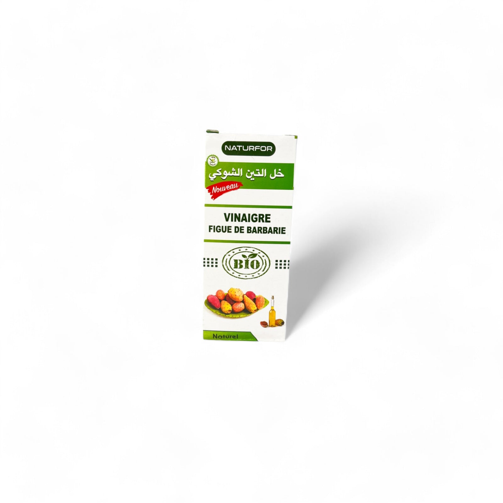 Bouteille de vinaigre de figue de barbarie naturel – soin cosmétique traditionnel

