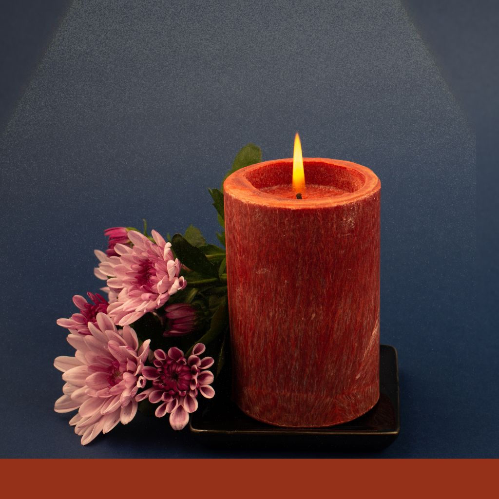 Bougie naturelle parfumée Rose de Damas