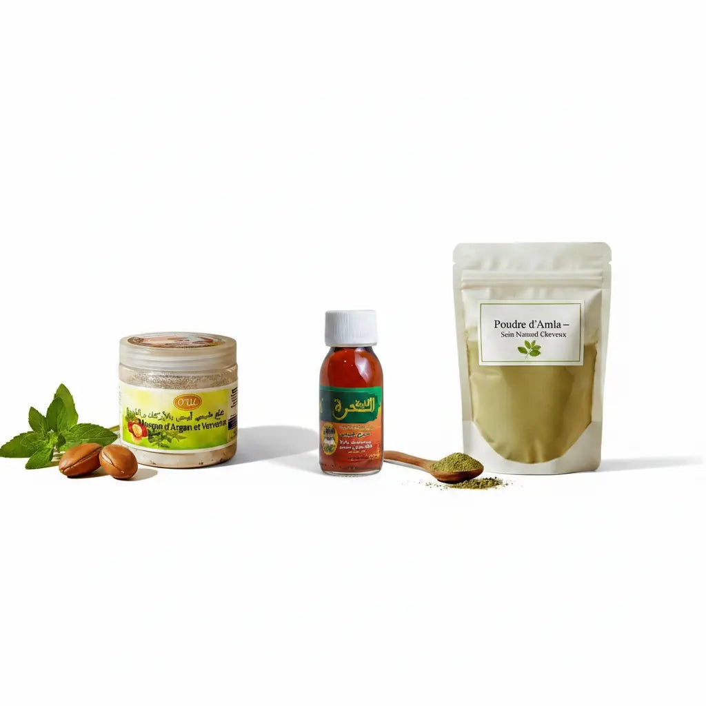 Rituel Cheveux Naturels Oriental – Routine Complète 4 Soins