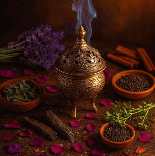 Fasoukh Esprit d’Orient – Encens Sacré de Purification | Lavande, Sauge, Harmal & Oud