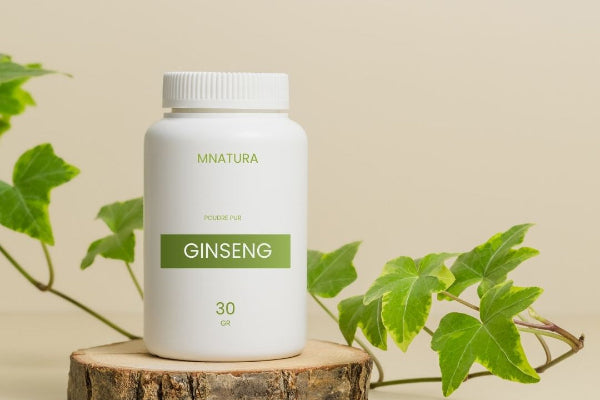 Ginseng en poudre naturel en sachet